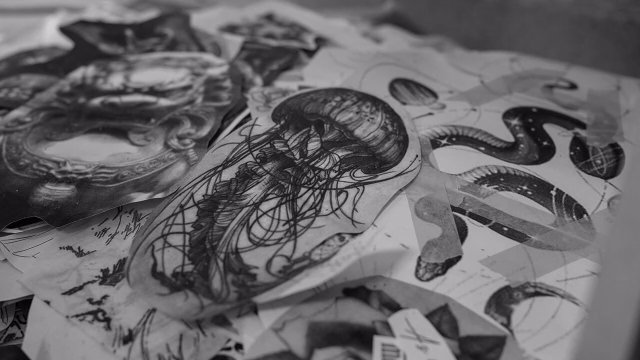 black and gray custom tattoo by Big Bad Wolf Tattoo in Tulsa